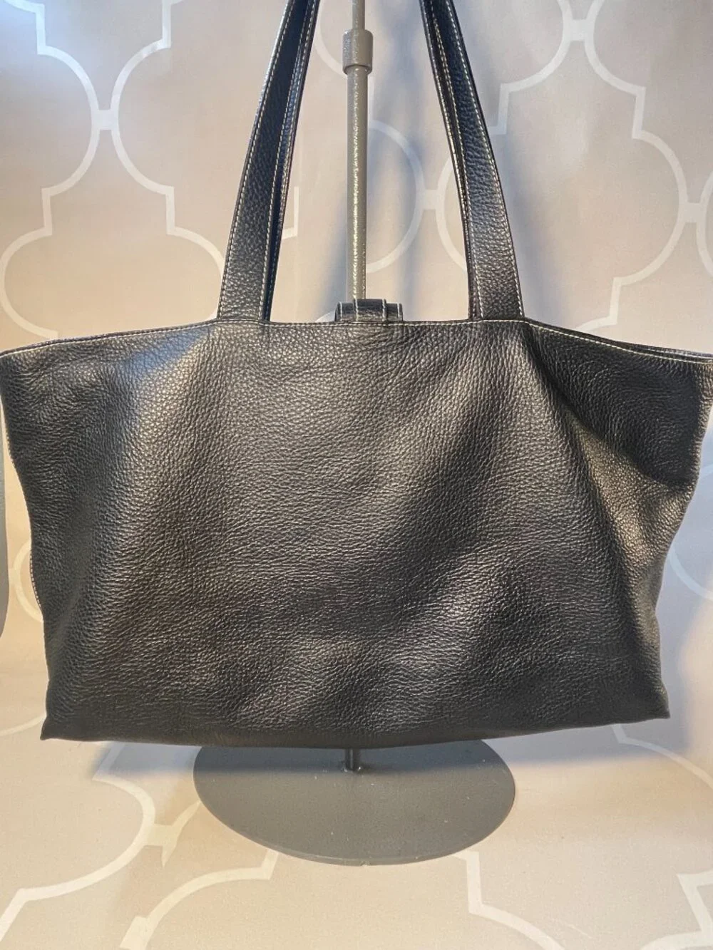 Furla Large Italian Leather Tote Bag Made in Italy Shoulder Work Laptop Bag